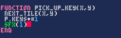 Fonction Pick up key